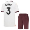 Officiële Voetbalshirt + Korte Broek Manchester City Ruben 3 Uit 2023-24 - Kids